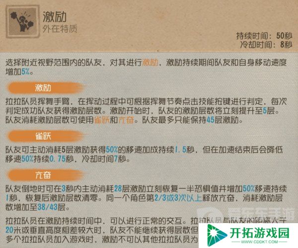 第五人格拉拉队员技能介绍 第五人格拉拉队员技能效果
