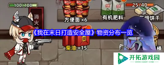 我在末日打造安全屋：物资分布全知道