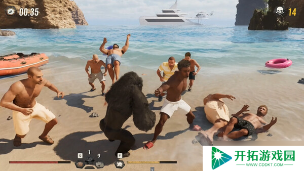 大乱斗游戏《Gorilla Vs 100 Men》于7月23日在Steam平台上架